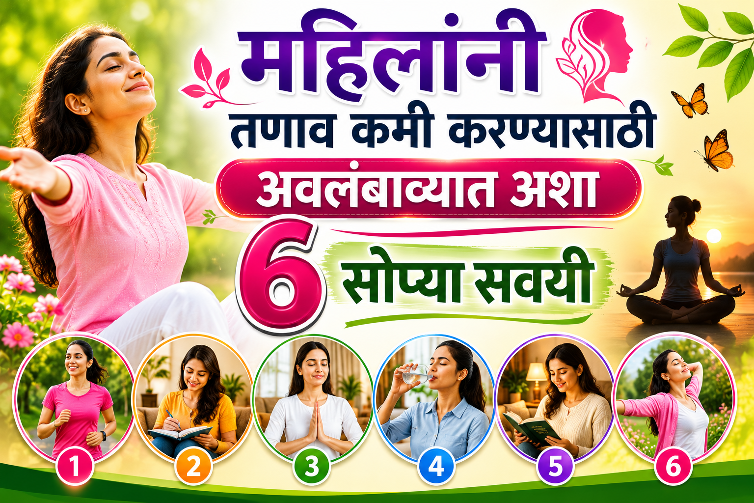 महिलांनी तणाव कमी करण्यासाठी अवलंबाव्यात अशा ६ सोप्या सवयी