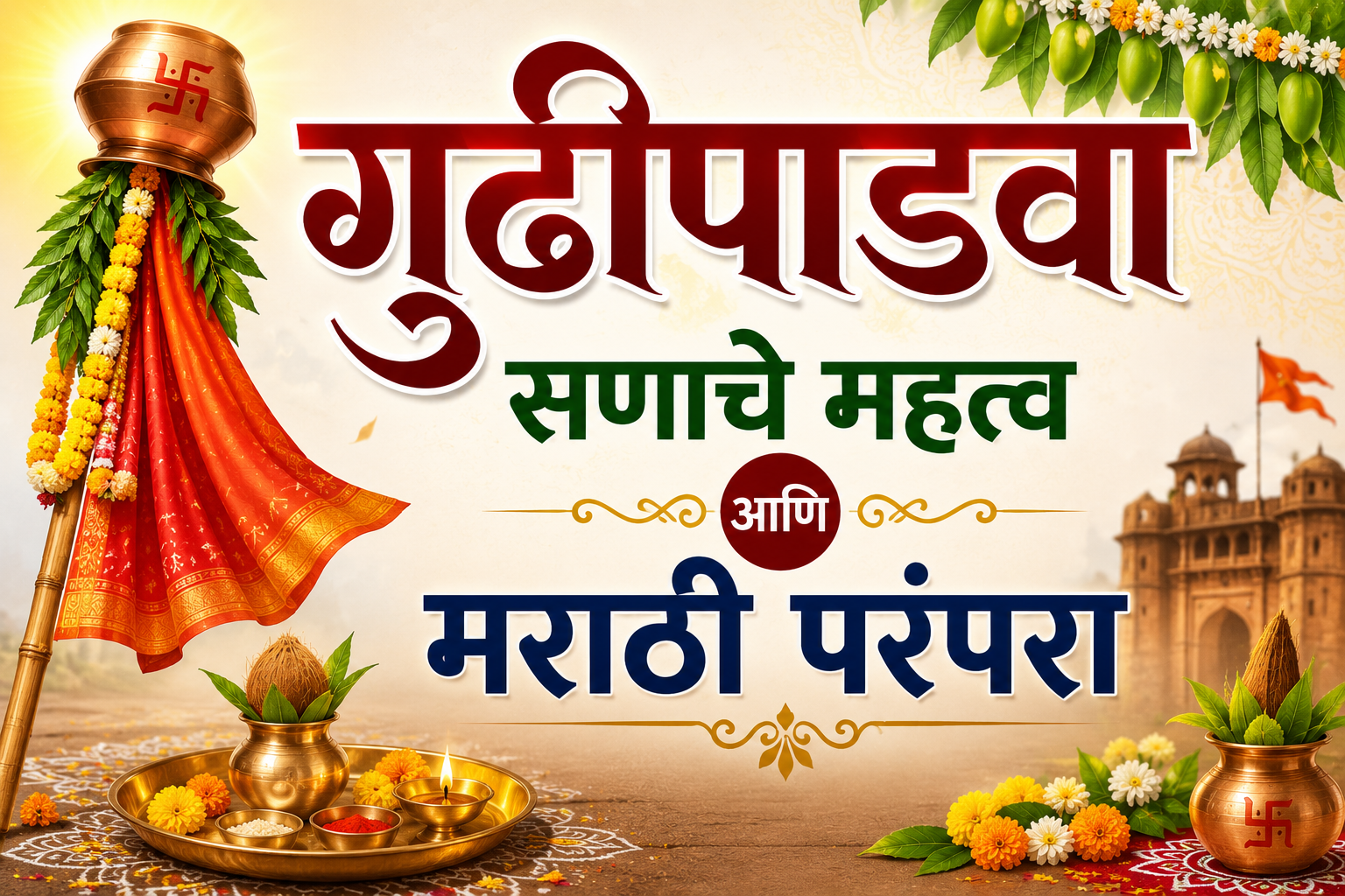 गुढीपाडवा सणाचे महत्व आणि मराठी परंपरा