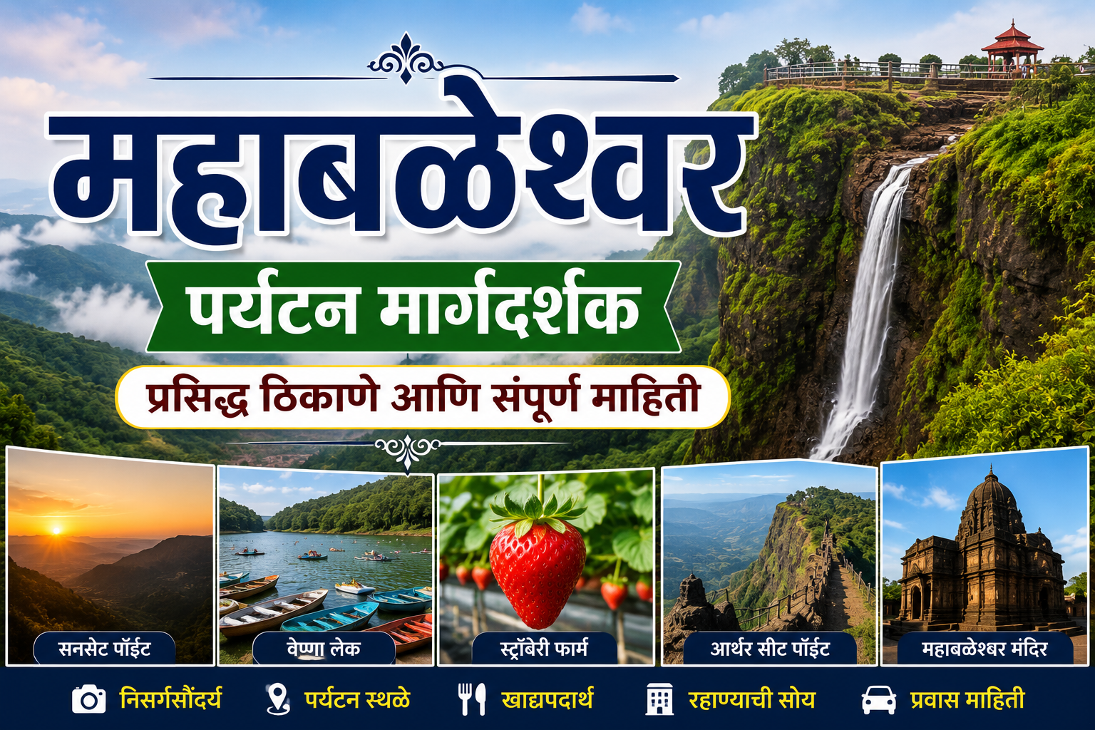 महाबळेश्वर पर्यटन मार्गदर्शक – प्रसिद्ध ठिकाणे आणि संपूर्ण माहिती