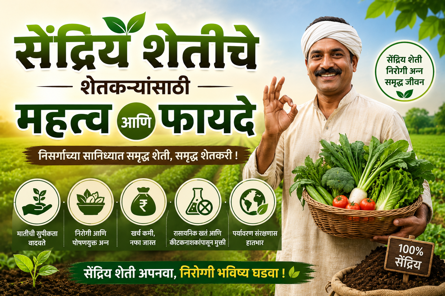 सेंद्रिय शेतीचे शेतकऱ्यांसाठी महत्व आणि फायदे